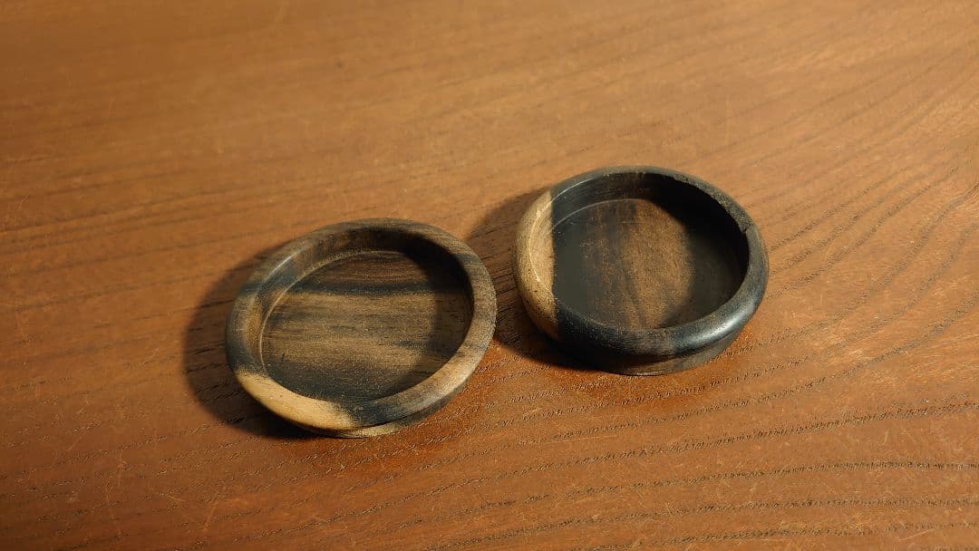 黒柿　襖　襖取手　時代家具　アンティーク家具　銘木　飾棚　2客