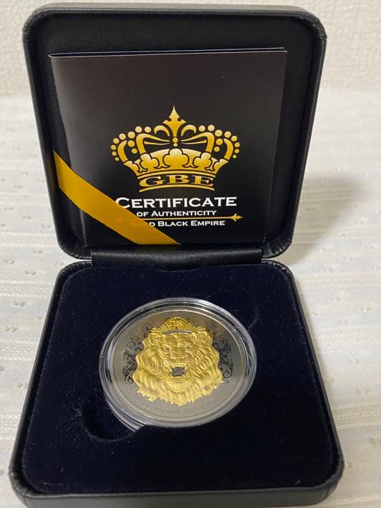 No.6　2022　ニウエ 　ユダのライオン 　ゴールドブラックエンパイア　銀貨