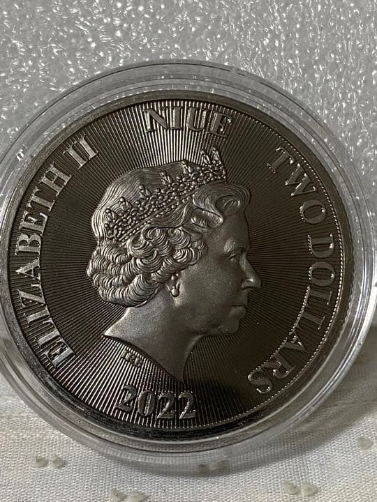 No.6　2022　ニウエ 　ユダのライオン 　ゴールドブラックエンパイア　銀貨