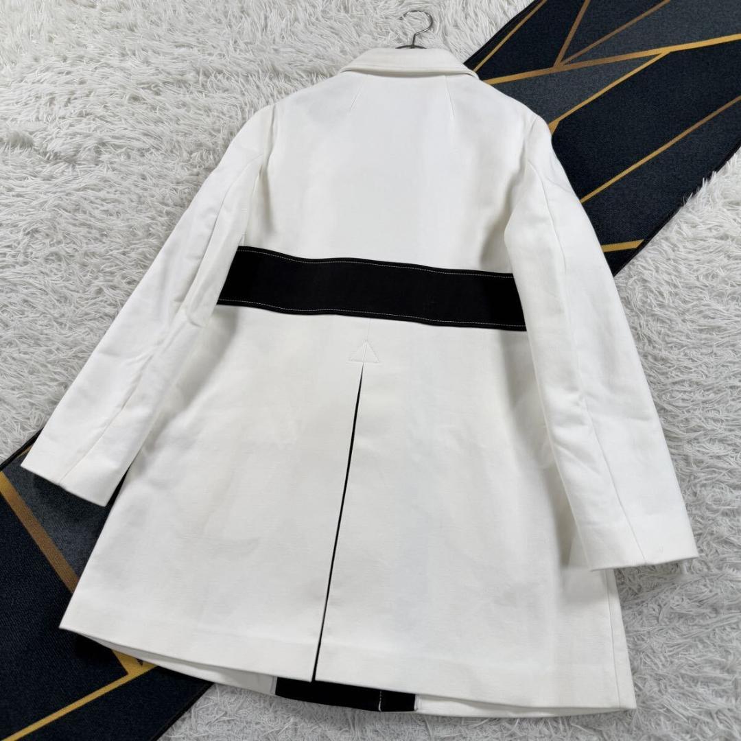 レッドヴァレンティノ ステンカラーコート 着丈86㎝ XXLサイズ ホワイト