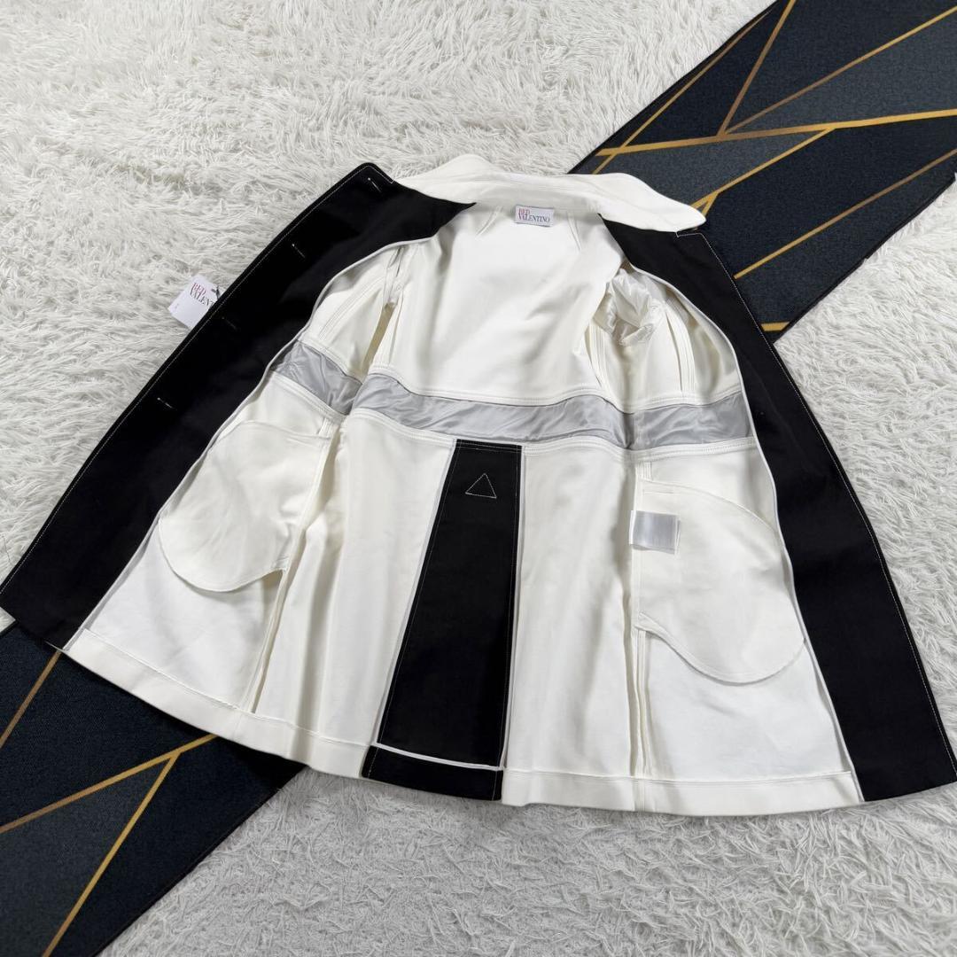 レッドヴァレンティノ ステンカラーコート 着丈86㎝ XXLサイズ ホワイト