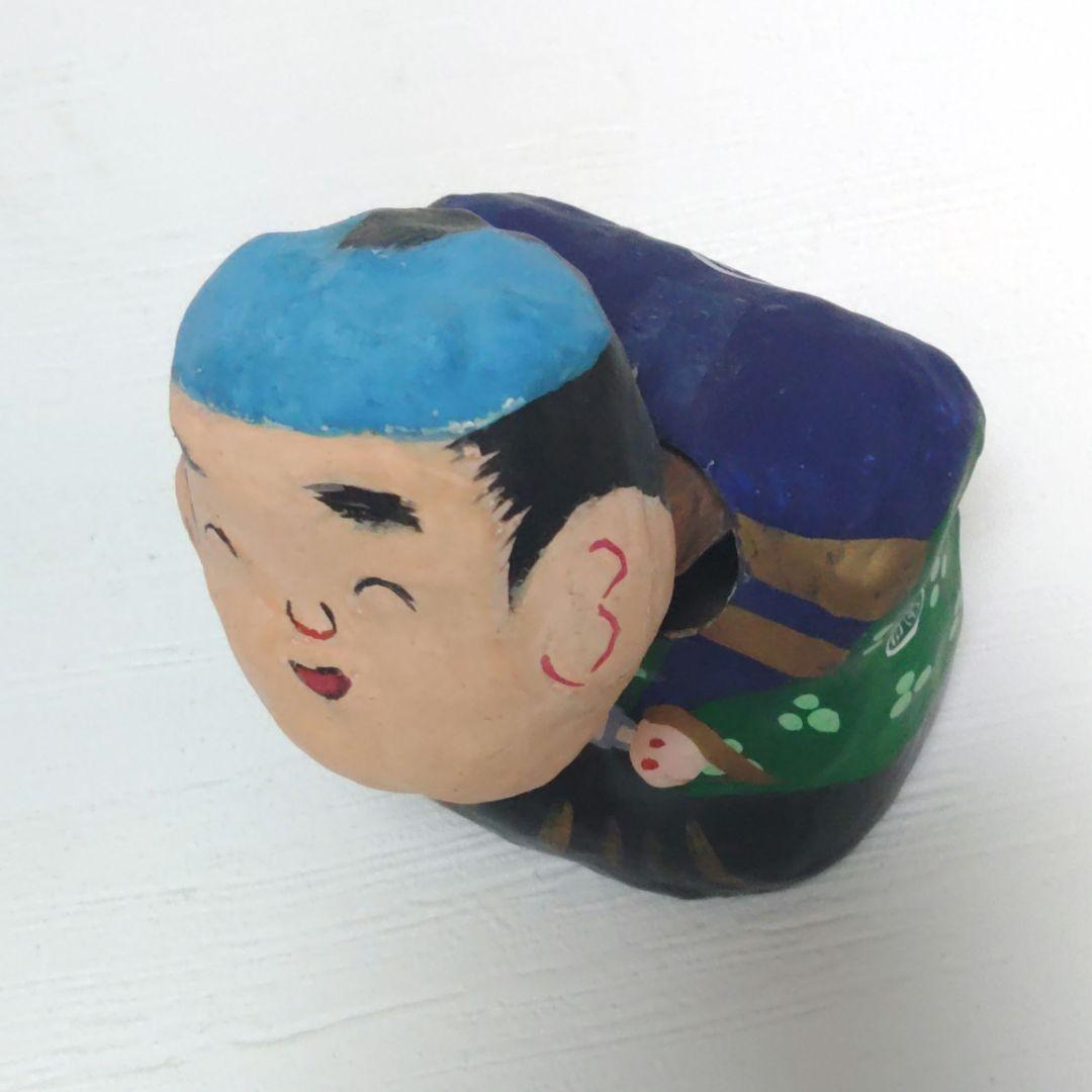 春日部張り子　踊り福助　首ふり人形　五十嵐健二　カ10