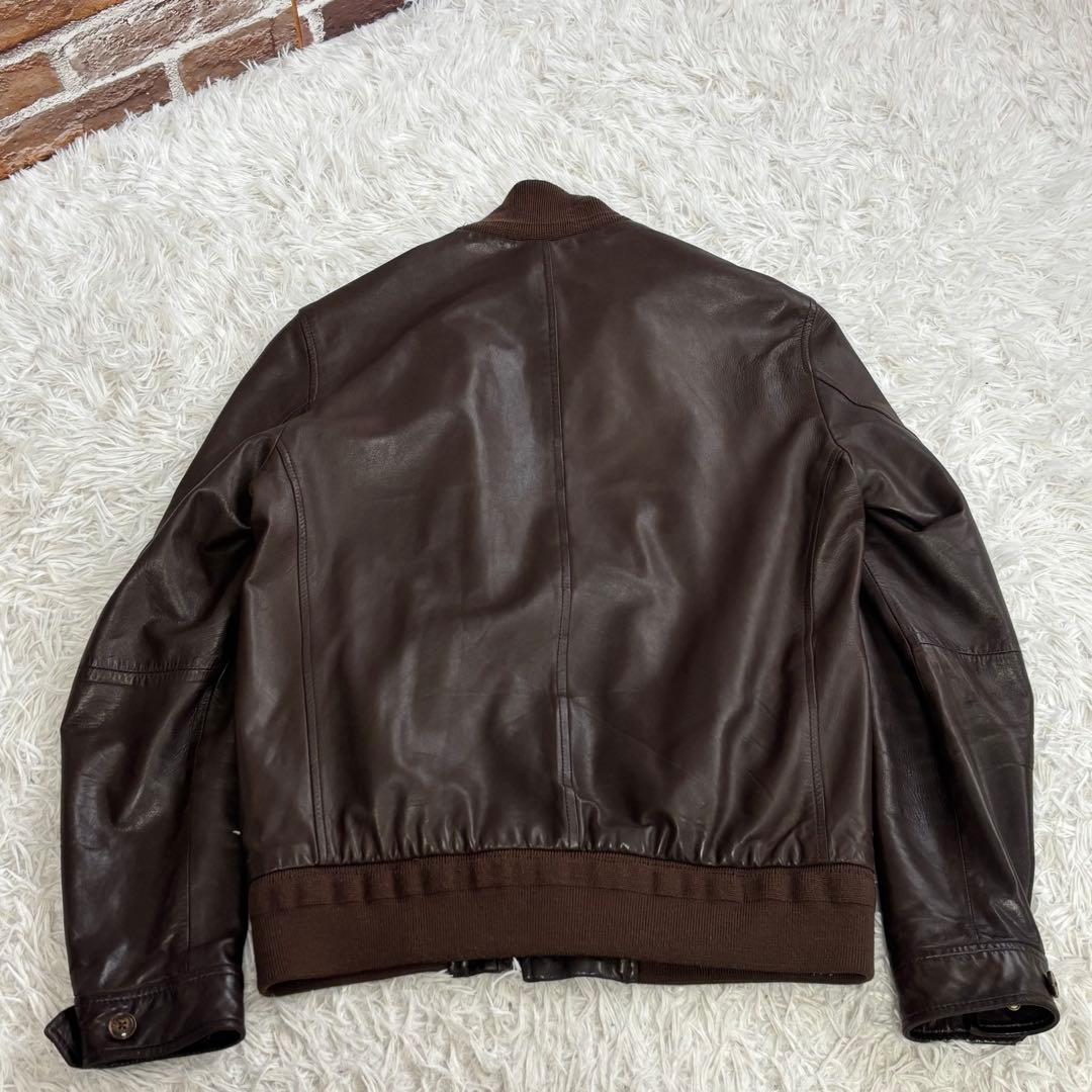 ✨美品✨EDIFICE エディフィス レザージャケット 羊革 ラムレザーML