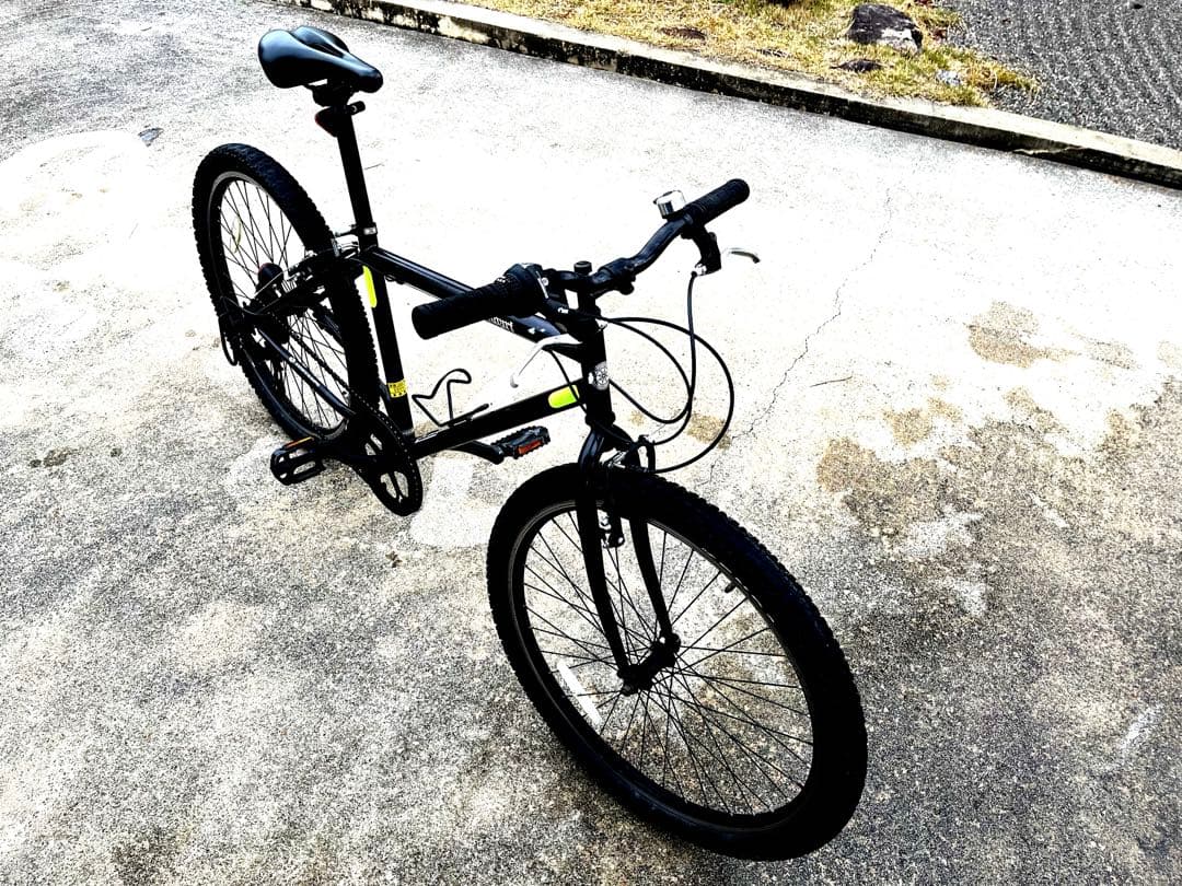 マウンテンバイク クロスバイク 26インチ ブラック 引取り限定