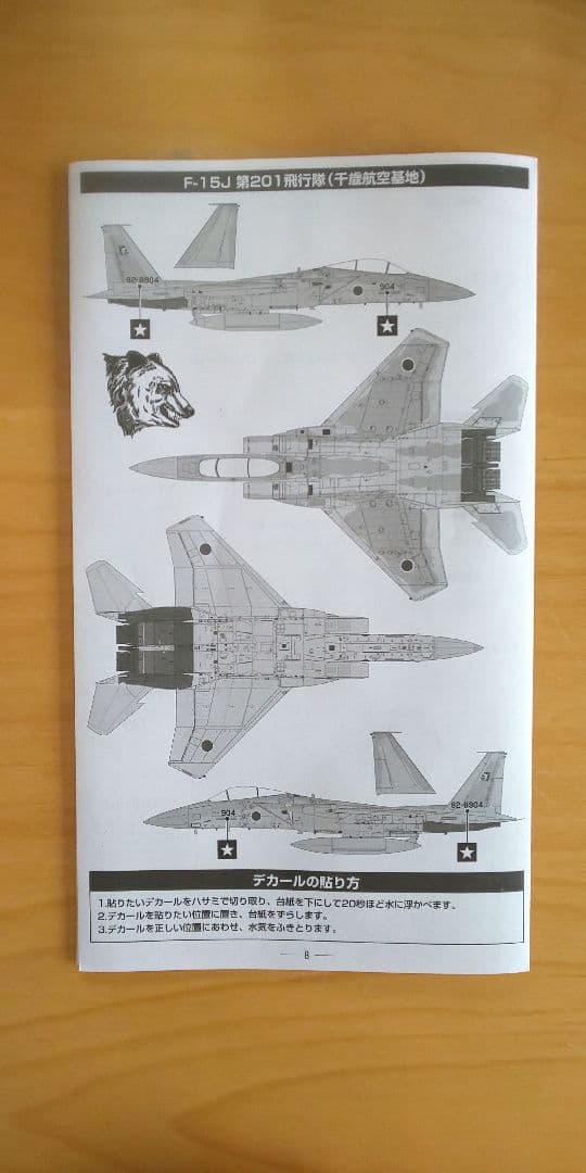 （未使用品）技MIX 航空自衛隊 1/144 F-15J 201飛行隊 AC01