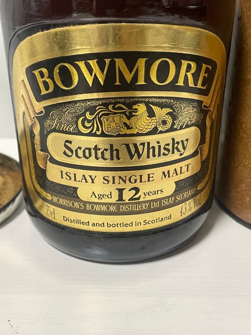 ボウモア BOWMORE 12年 ダンピーボトル 旧ボトル ケース付き