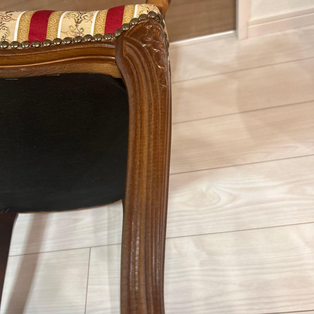 【美品】イタリア製　アームチェア　ダイニングチェア