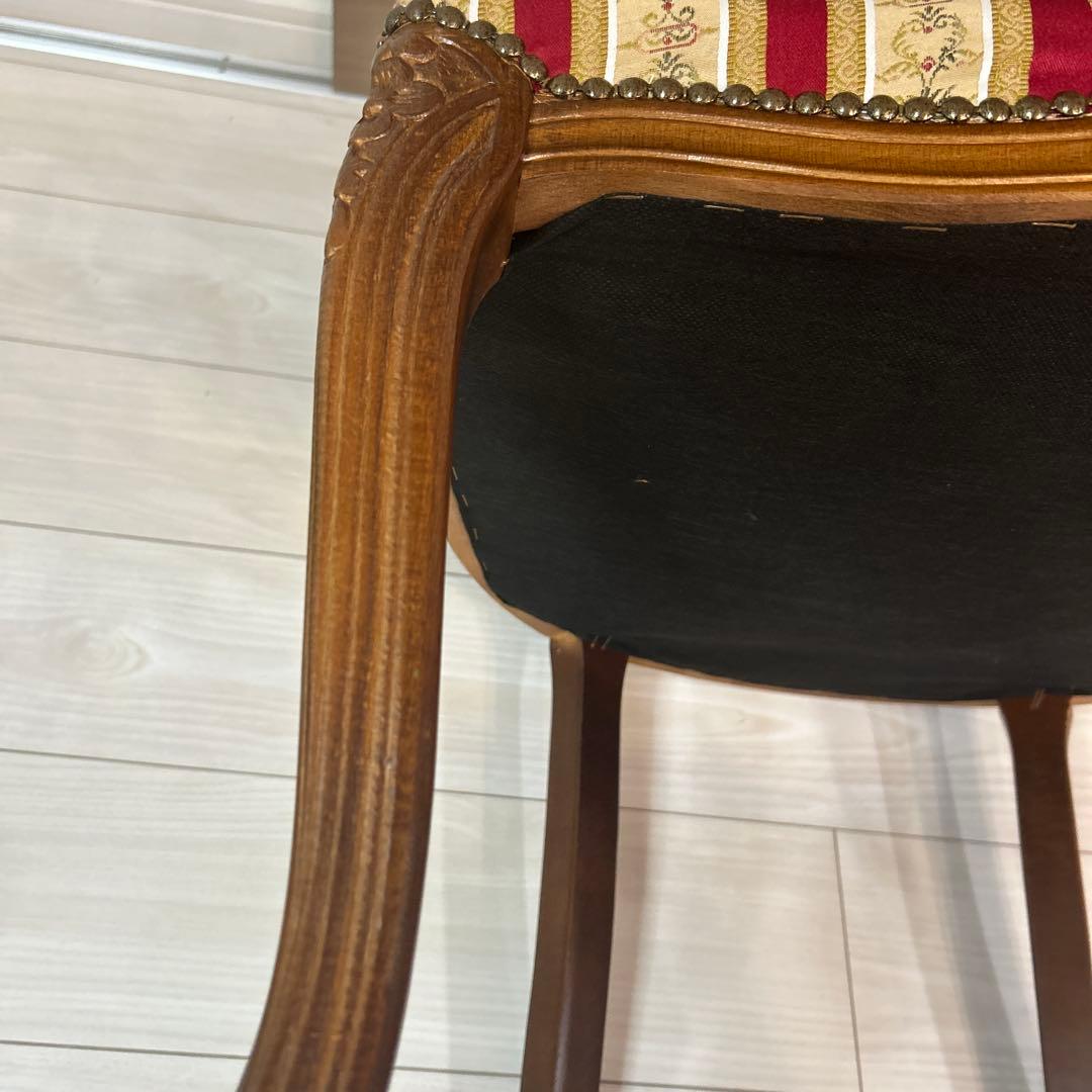 【美品】イタリア製　アームチェア　ダイニングチェア