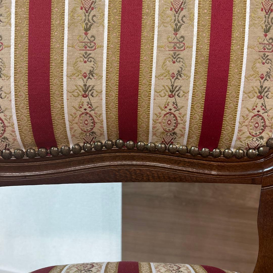 【美品】イタリア製　アームチェア　ダイニングチェア