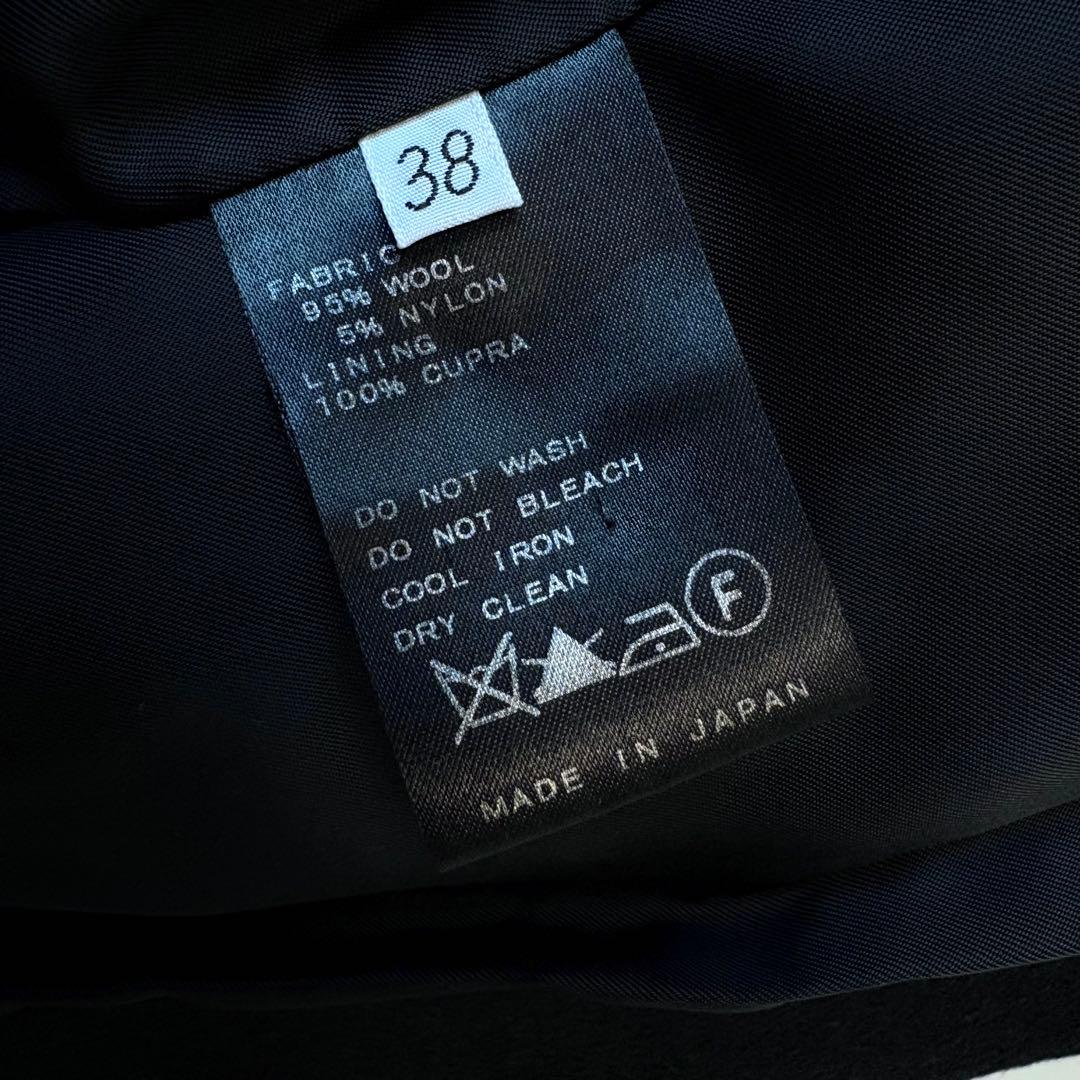 極美品 Deuxième Classe 黒　チェスターコート ノーカラー