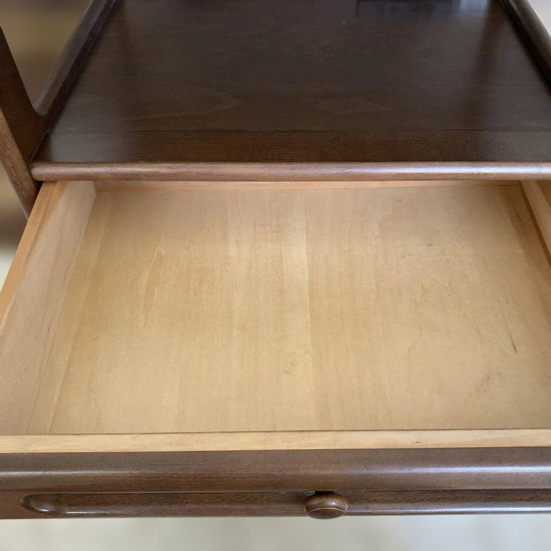 karimoku カリモク　電話台　コンセント付き　オールド