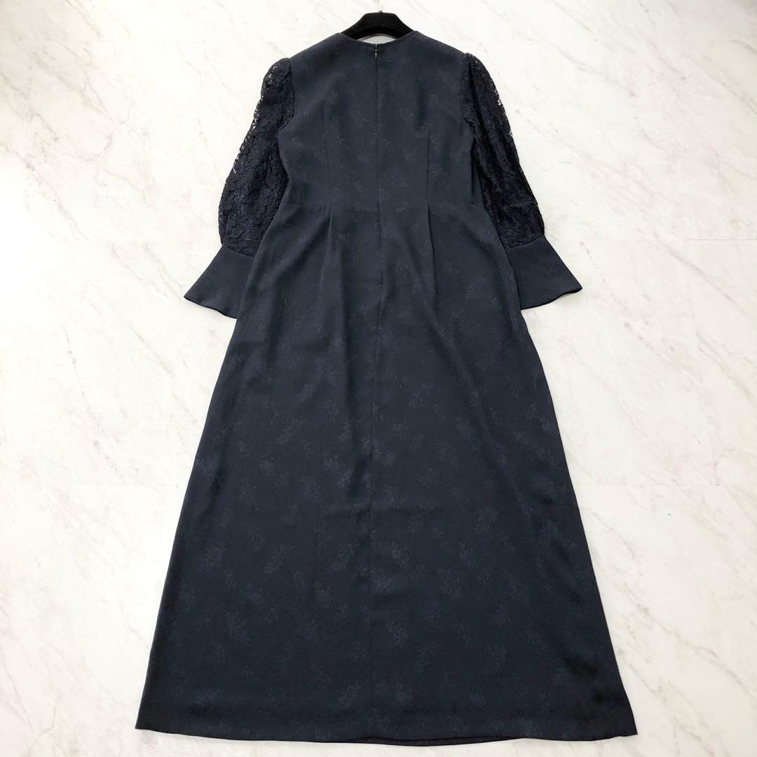 未使用級❤️form forma マザーズドレス　レース　ジャガード　ネイビー
