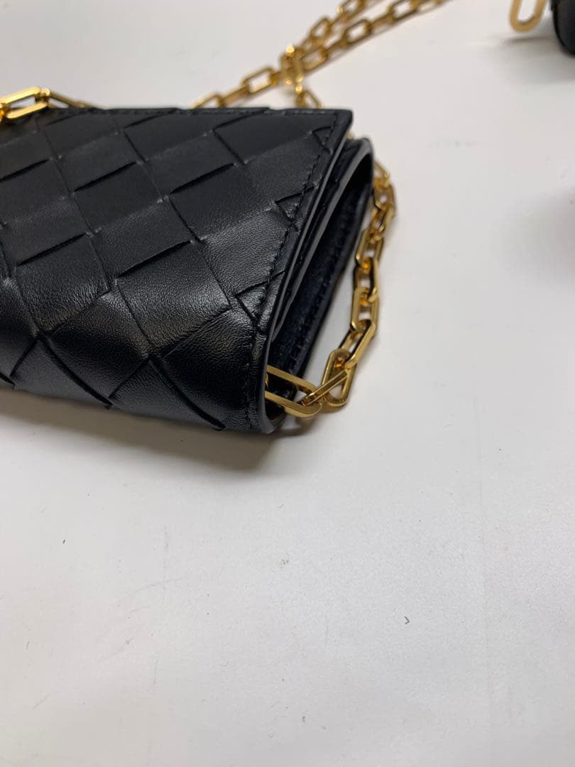 超美品　BOTTEGA VENETA Card Case On Chain