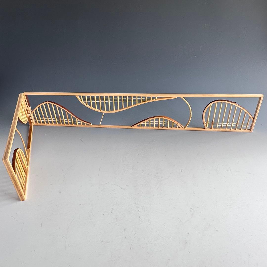 茶道具　煎茶用　結界　竹窓　南部指物師　藪内高達斉　共箱　工芸　煎茶道　茶会