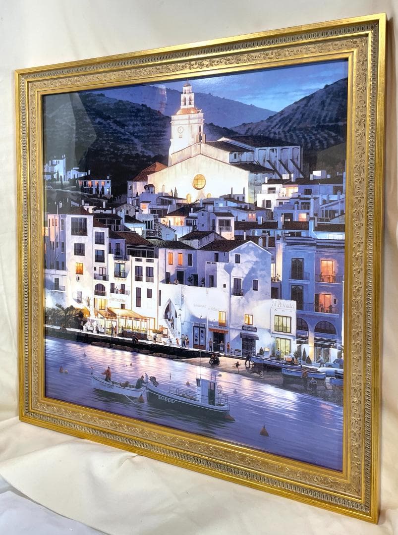 【新品特価】笹倉鉄平 『カダケス』　大型ポスター高級イタリア額付　アクリルガラス