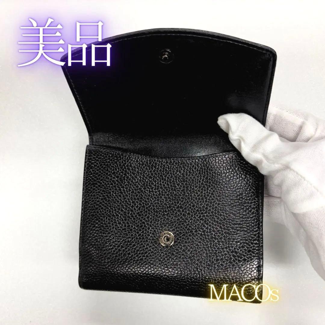 正規品✨超美品・シャネル・財布・Wホック・キャビアスキン・ココマーク✨本日特価