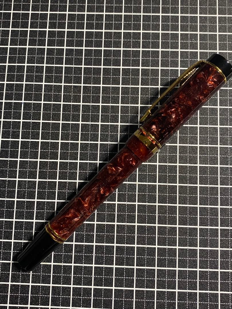 筆記具 PARKER Duofold International Marble-red