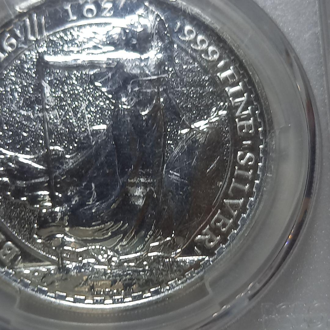 銀貨 2016年 ブリタニア 2ポンド PCGS MS69 最高位