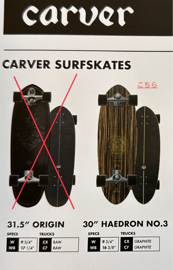 【新品】 Carver カーバー ヒードロン No3 C7 9.75×30