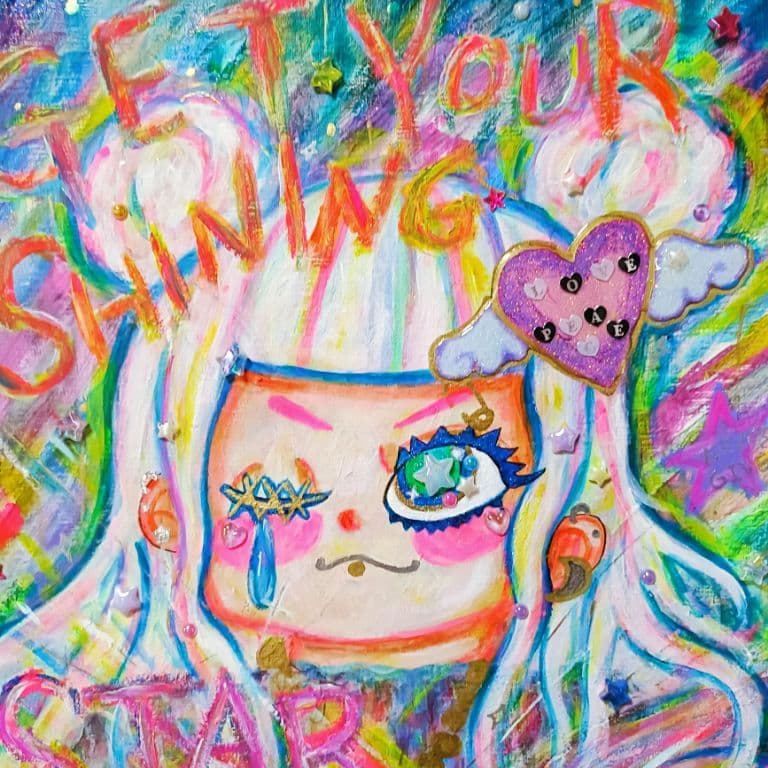 【一点物:イラストアートSALE】★GET YOUR SHINING STAR★