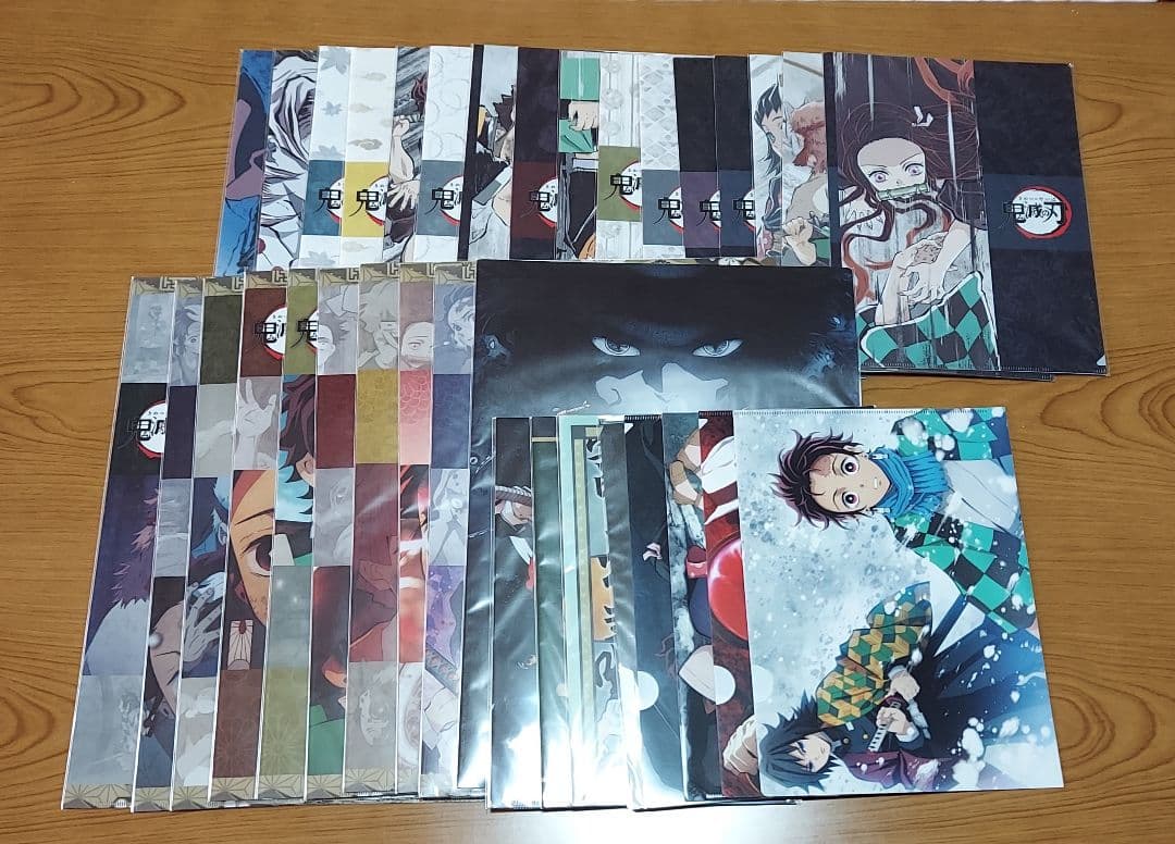 鬼滅の刃 クリアファイル 24枚 & ランチョンマットケース 10枚 セット