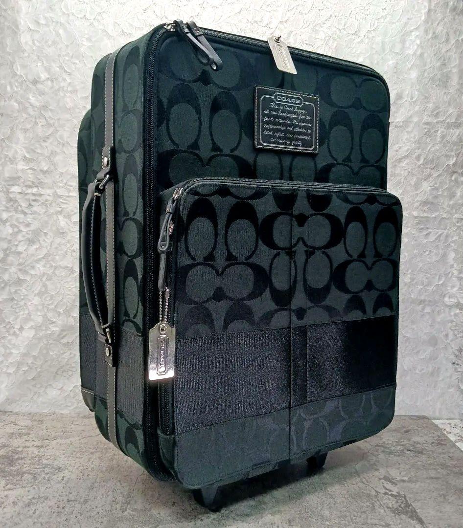 DD様✨COACH✨キャリーケース シグネチャー 出張 機内持ち込み可 大容量