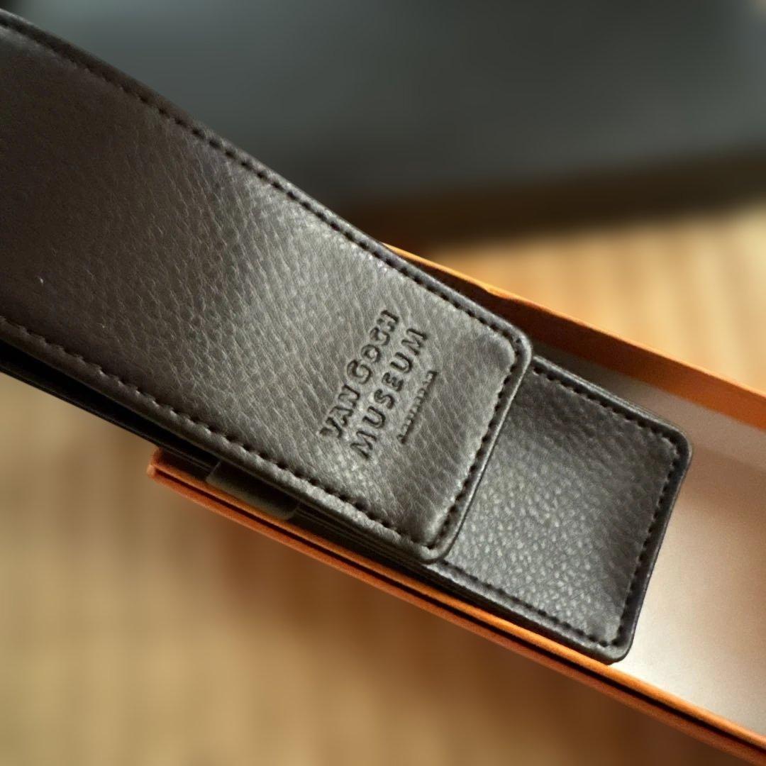 ゴッホ美術館 万年筆 ローラーペン　本革ペンケース　3点セット