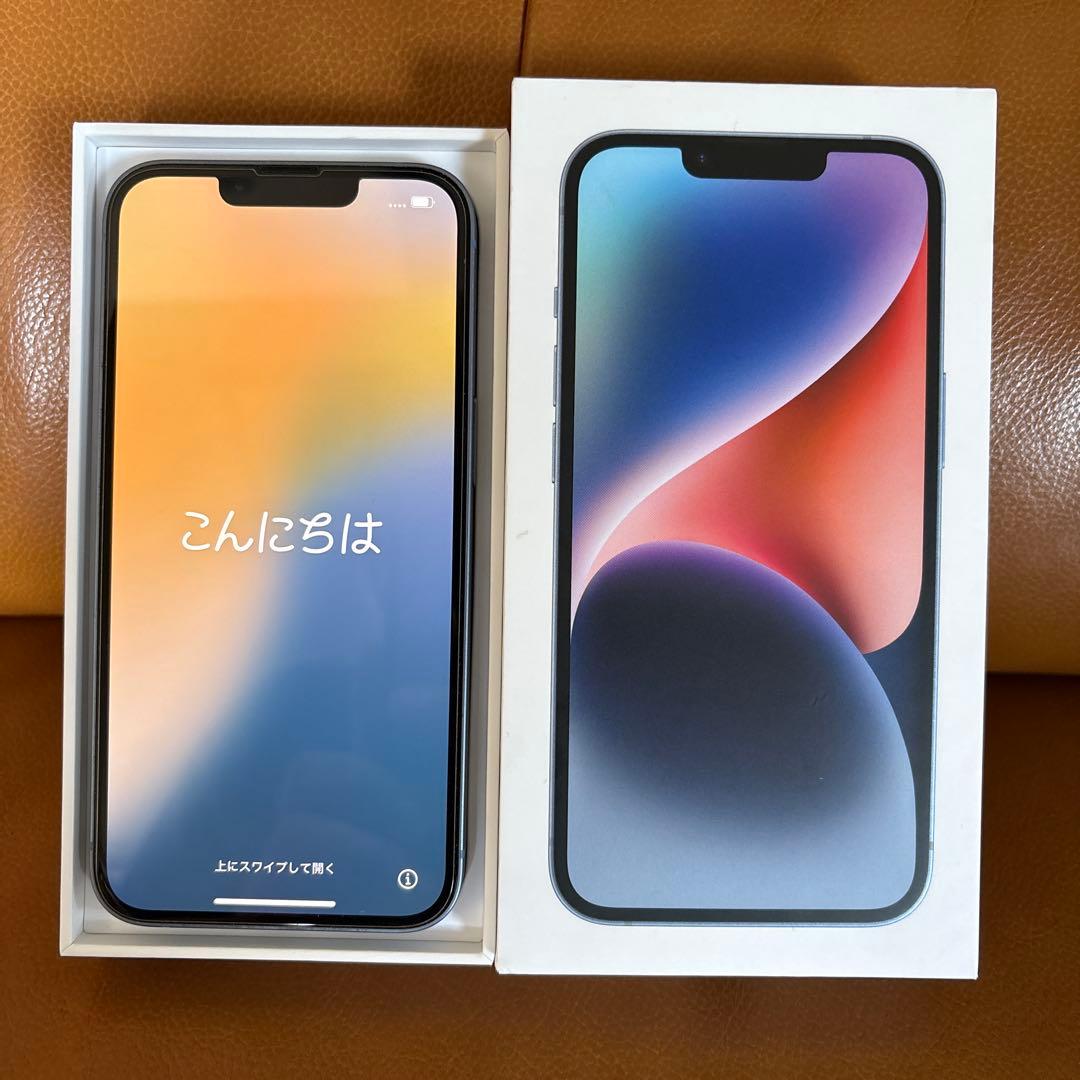 iPhone14 256gb SIMフリー　ブルー　Apple Store購入品