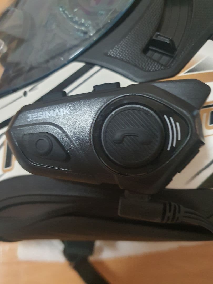 Kabuto フルフェイスヘルメット ホワイト/ゴールド インカム付き