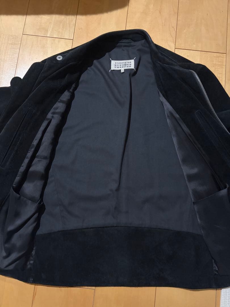 【Maison Margiela】5zip ライダース（ブラック/スエード）