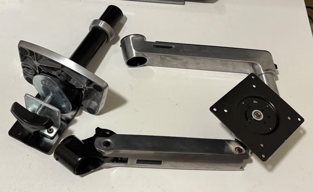 やま様 エルゴトロン LX モニターアーム デスクマウント シルバー