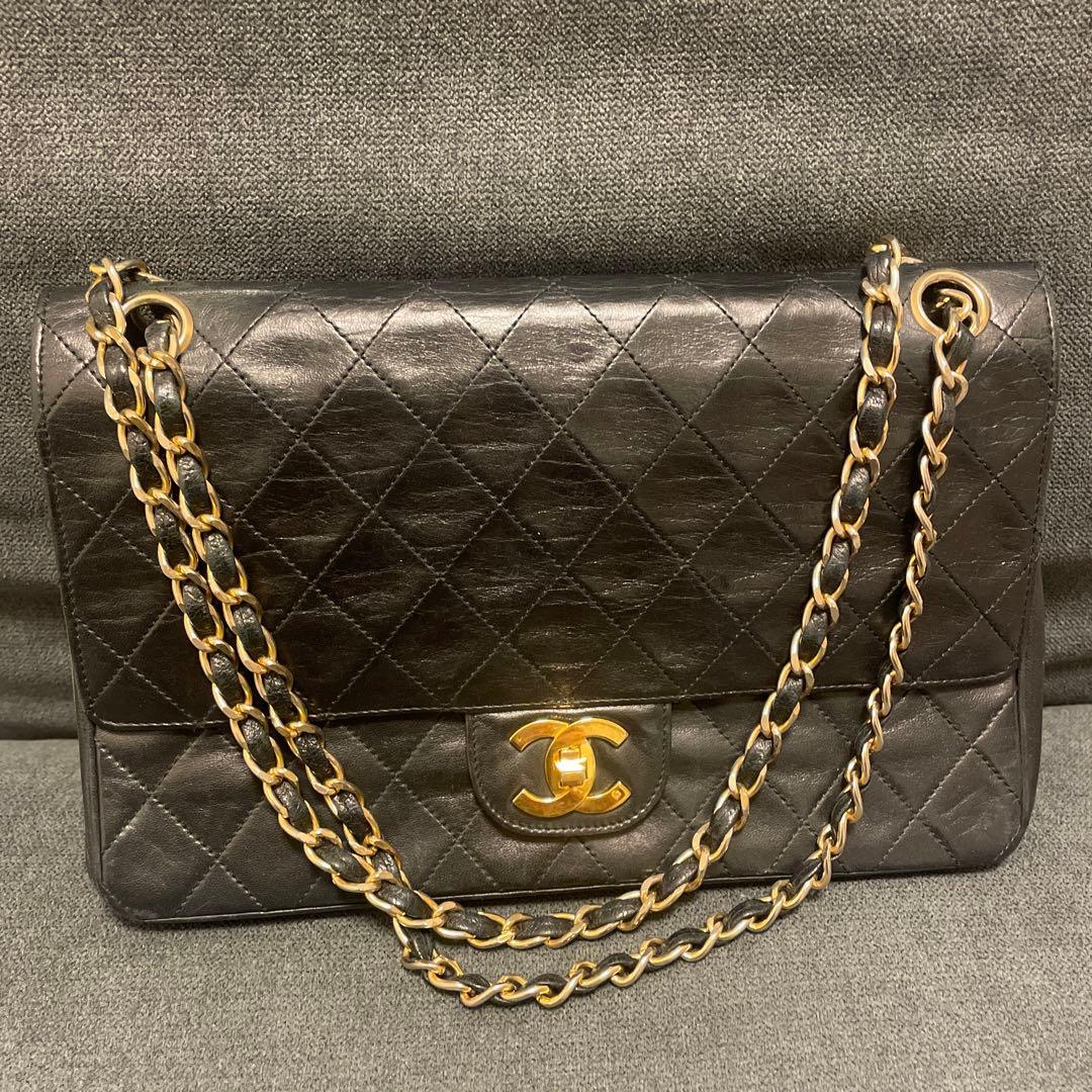 ノベルティ　CHANEL ブラック レザー ショルダーバッグ