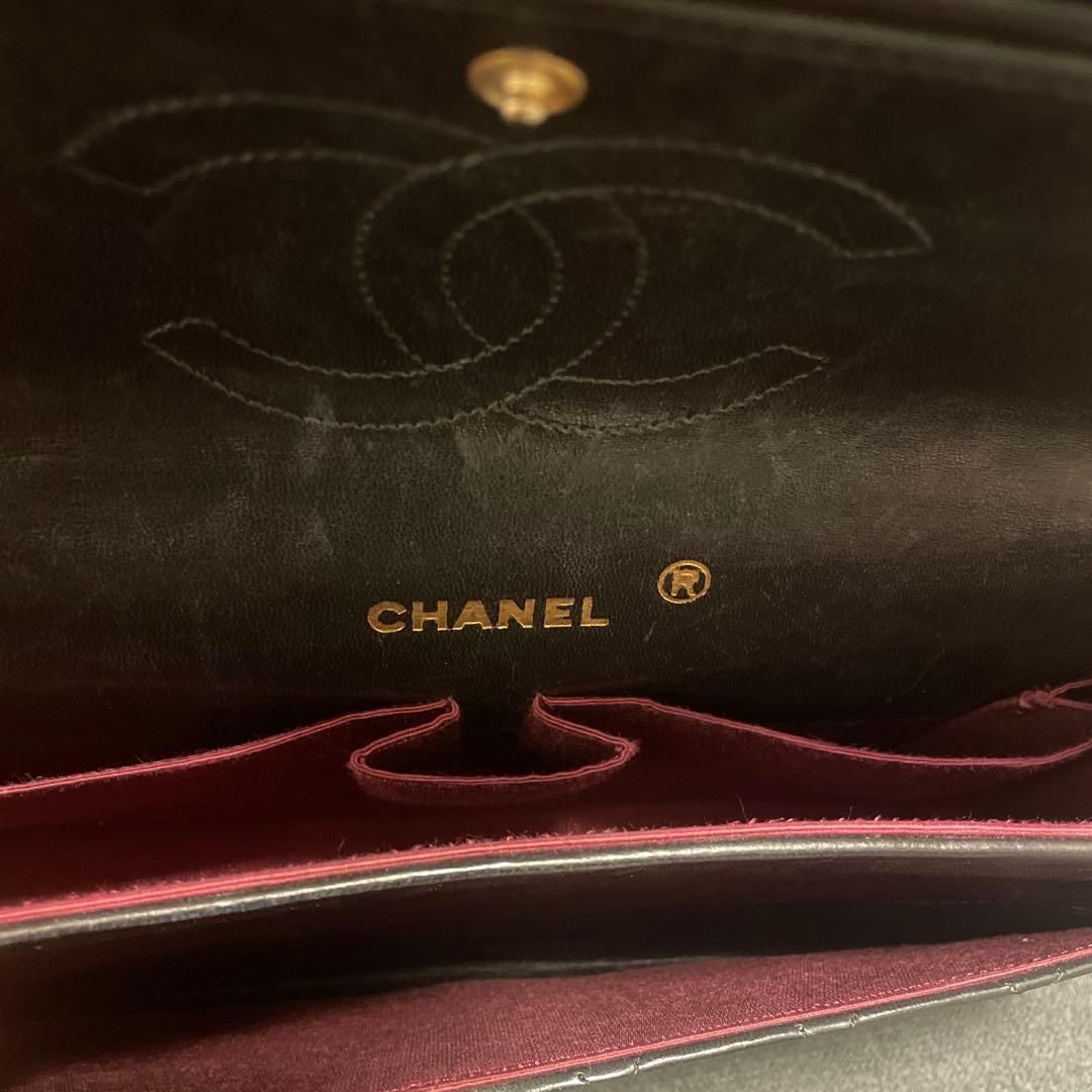 ノベルティ　CHANEL ブラック レザー ショルダーバッグ