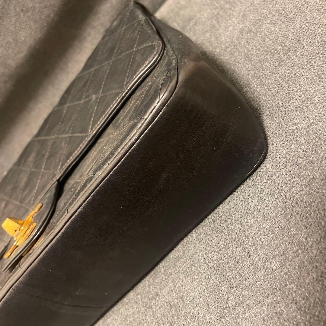 ノベルティ　CHANEL ブラック レザー ショルダーバッグ