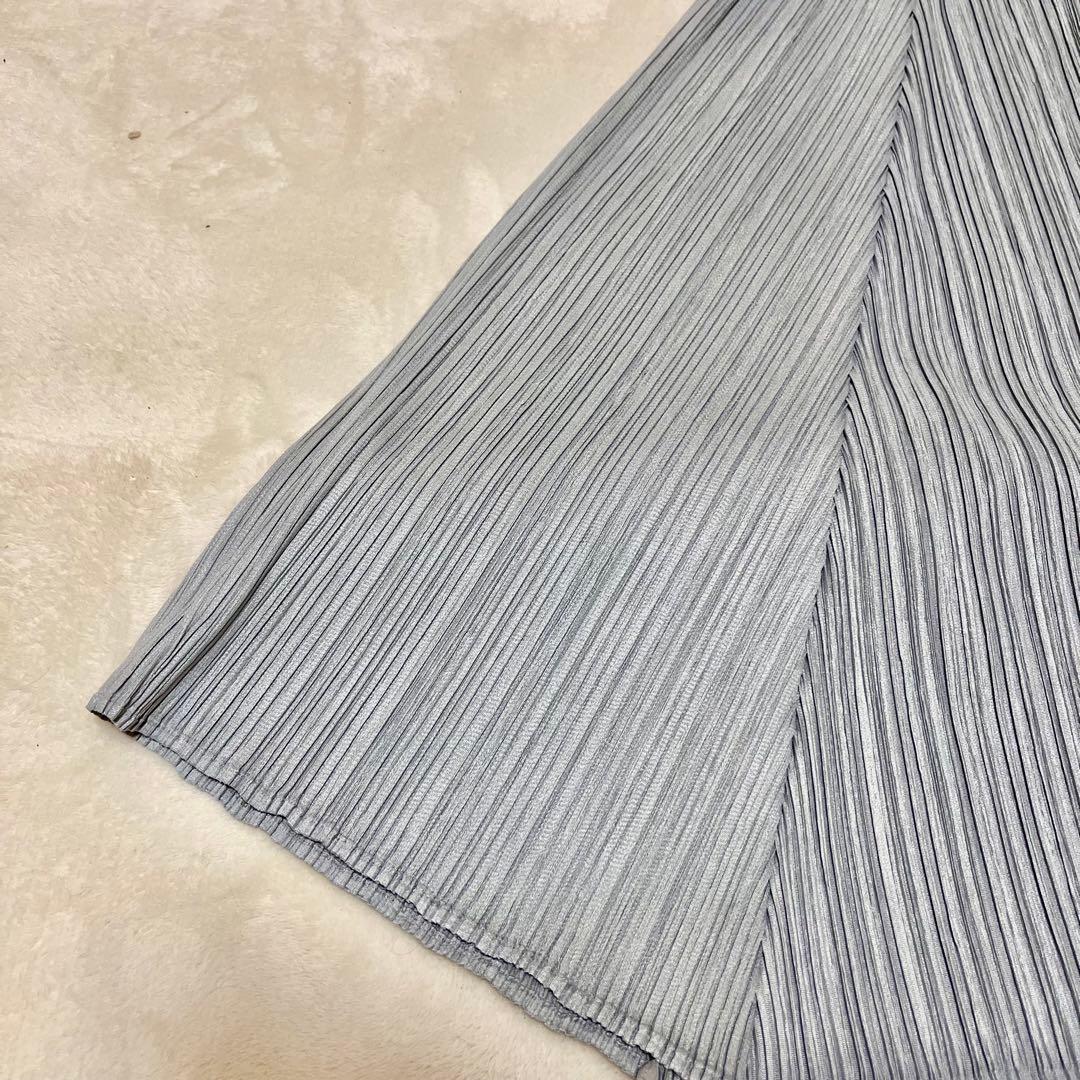 ISSEY MIYAKE イッセイミヤケ プリーツプリーズ シルバー スカート
