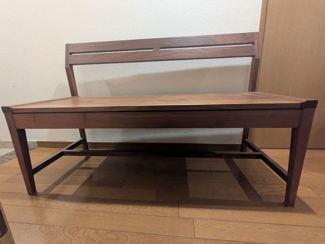 ルンバ対応！ ウォールナット材 ベンチ 幅118cm