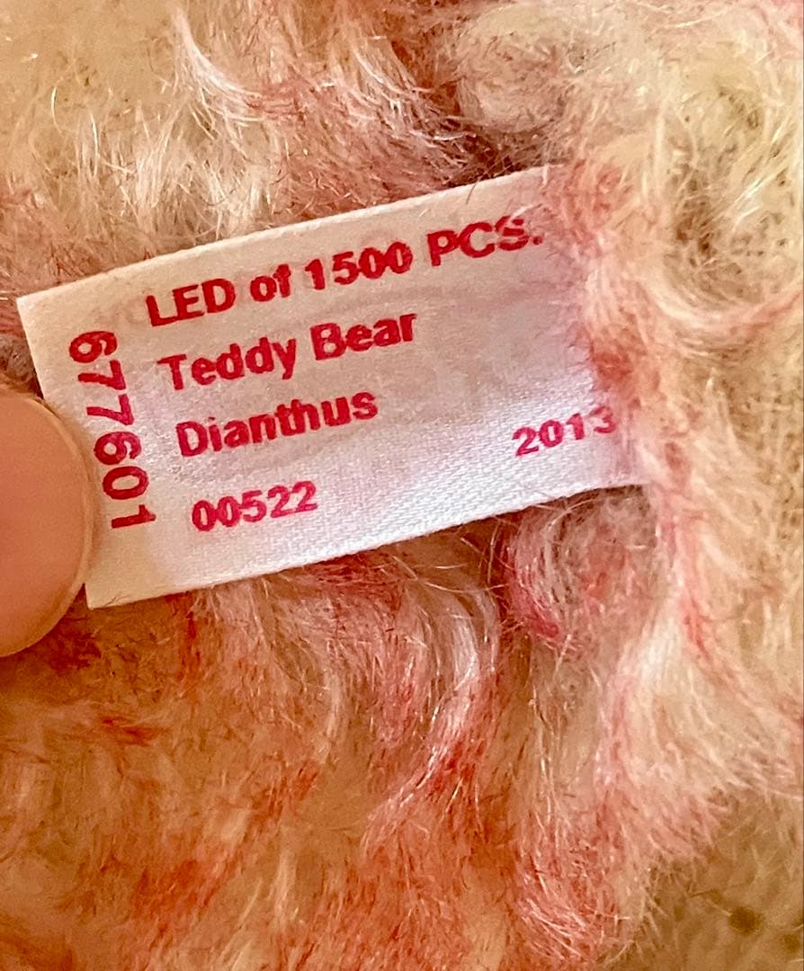 シュタイフ　steiff　テディベア ぬいぐるみ　なでしこ　日本の名花シリーズ