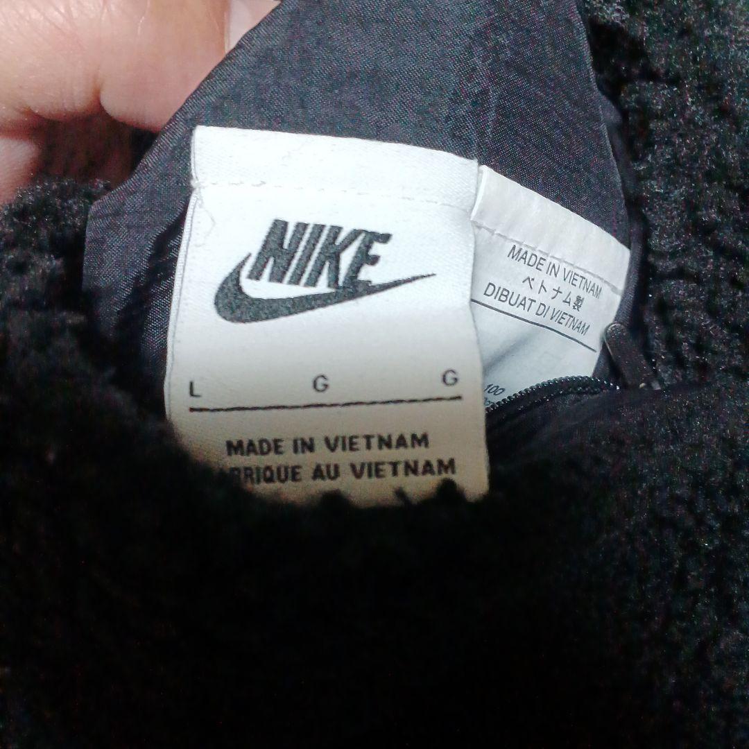 ルフィさん Nike フリース ジャケット Lサイズ 黒/白