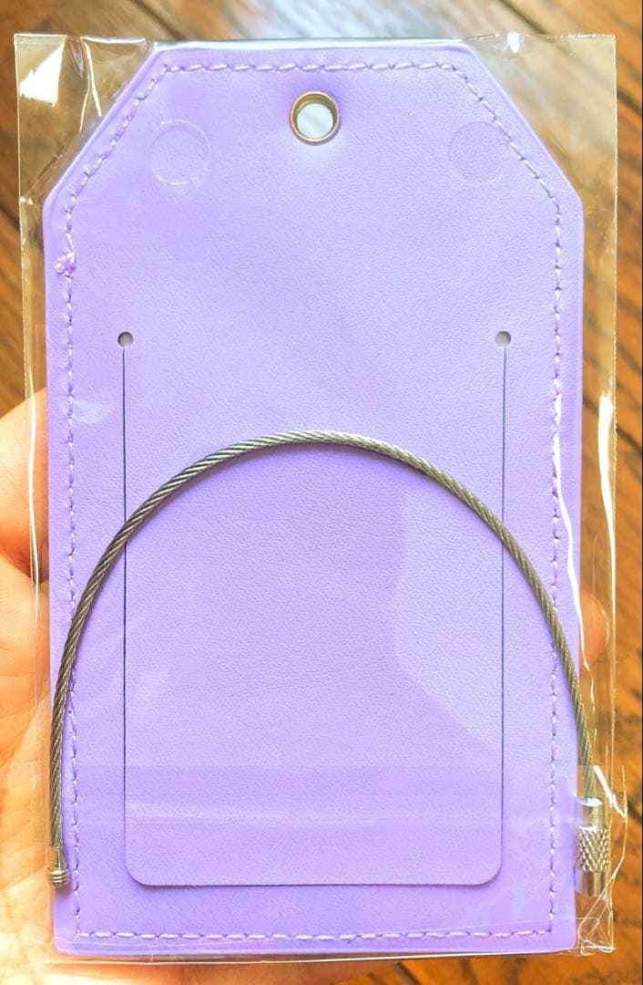 ネームタグ 飛行機 旅行 トラベル スーツケースタグ ラゲッジタグ 紛失防止 紫