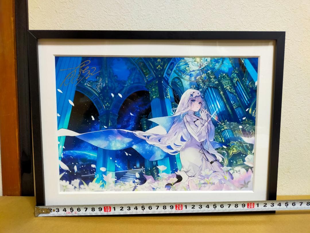 X-ART 藤ちょこ 直筆サイン入り複製原画 奏鳴の宙 光る美少女展5