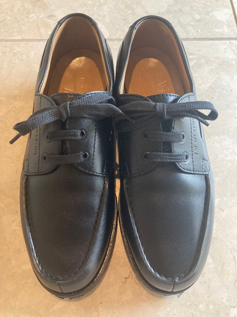 JM WESTON ジェーエムウエストン ヨット ブラック ソフトカーフ6D