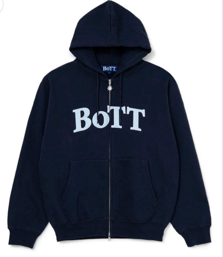 BOTT OG Logo Zip Hoodie - ネイビー