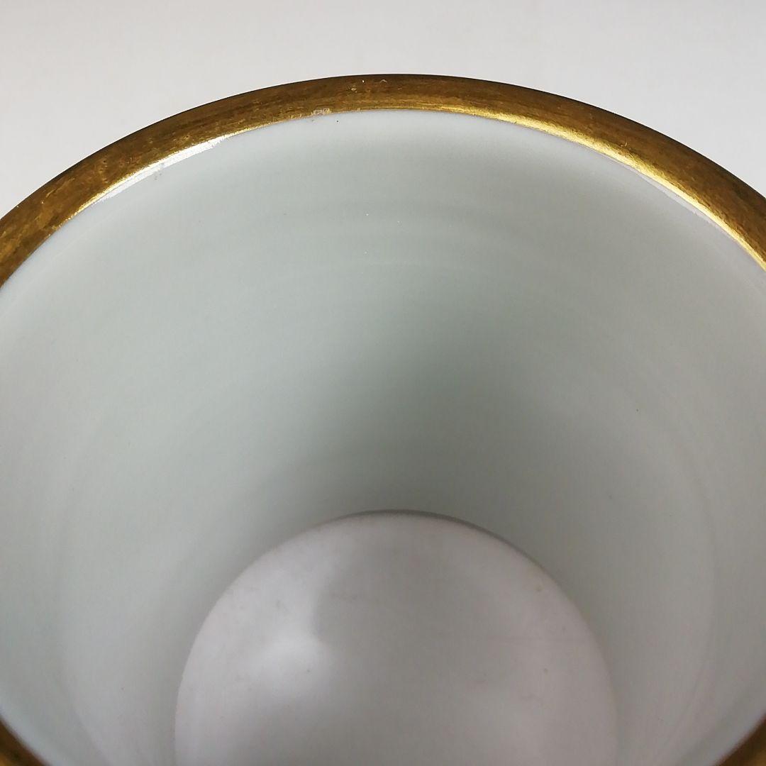 Ｔ９６６　蓋置　『萌黄金銀波』『伊藤利昇 作』　共箱　茶道具