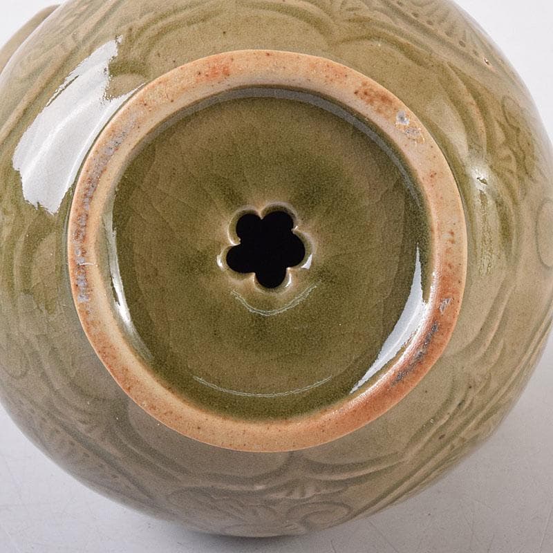 中国　龍泉窯　青磁　神獣注ぎ口　水滴　水注　N　8153