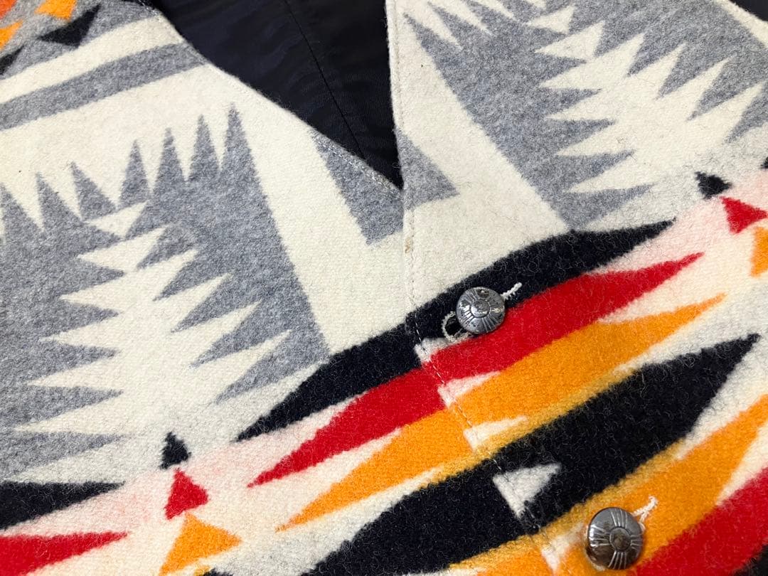 USA製 Pendletonペンドルトン ネイティブ柄 チマヨベスト 40 Ｍ