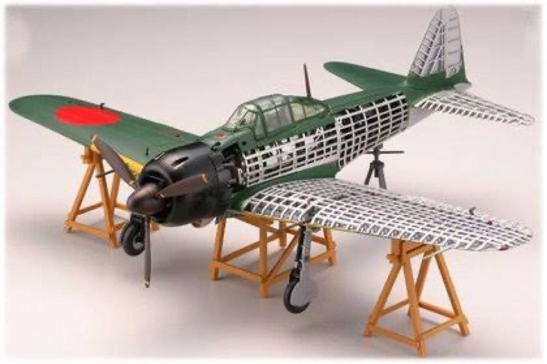 トミーテック 1/48 零戦52型 技MIX 内部構造再現 戦闘機プラモデル