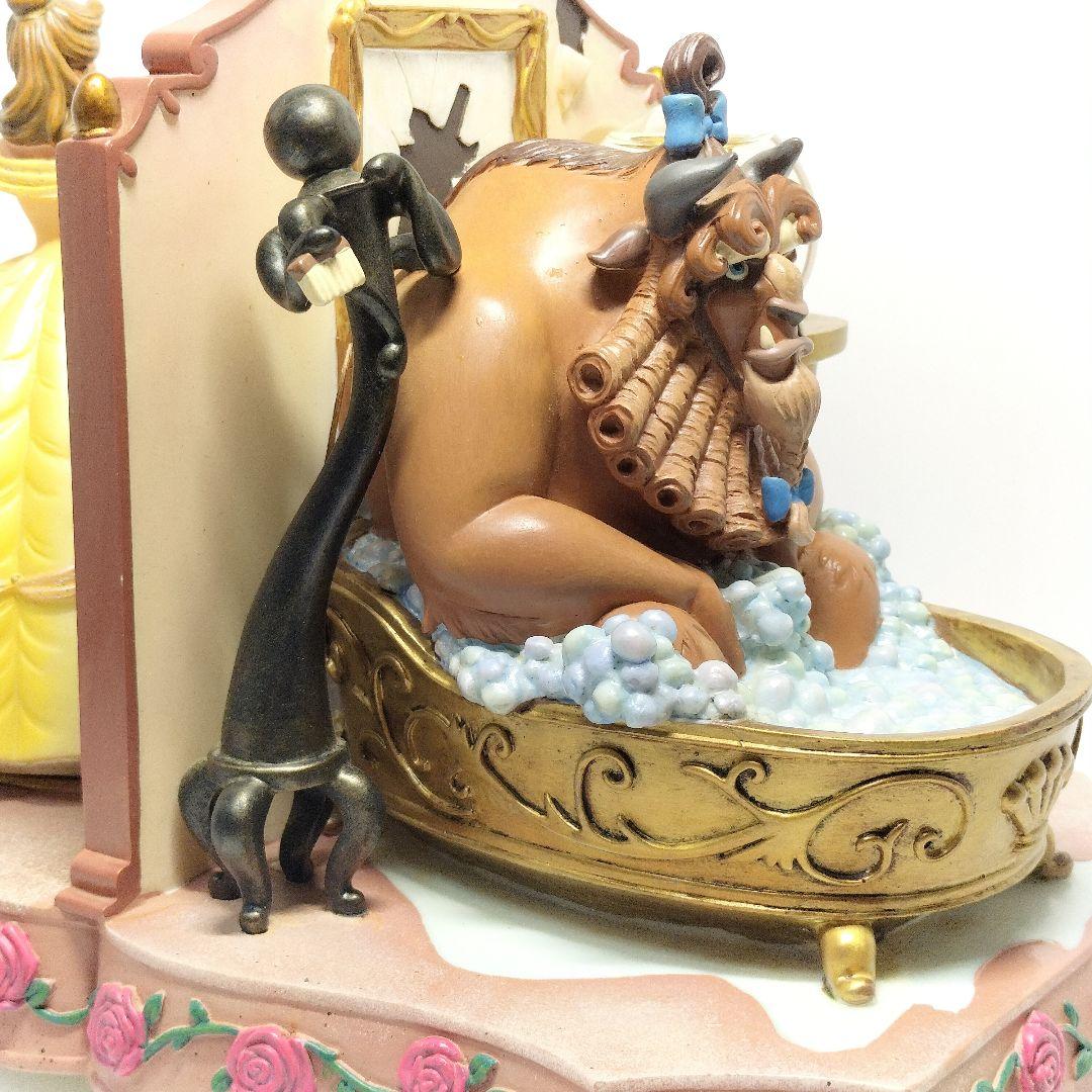レア ディズニー 美女と野獣 スノードーム フィギュア スノーグローブ 希少品