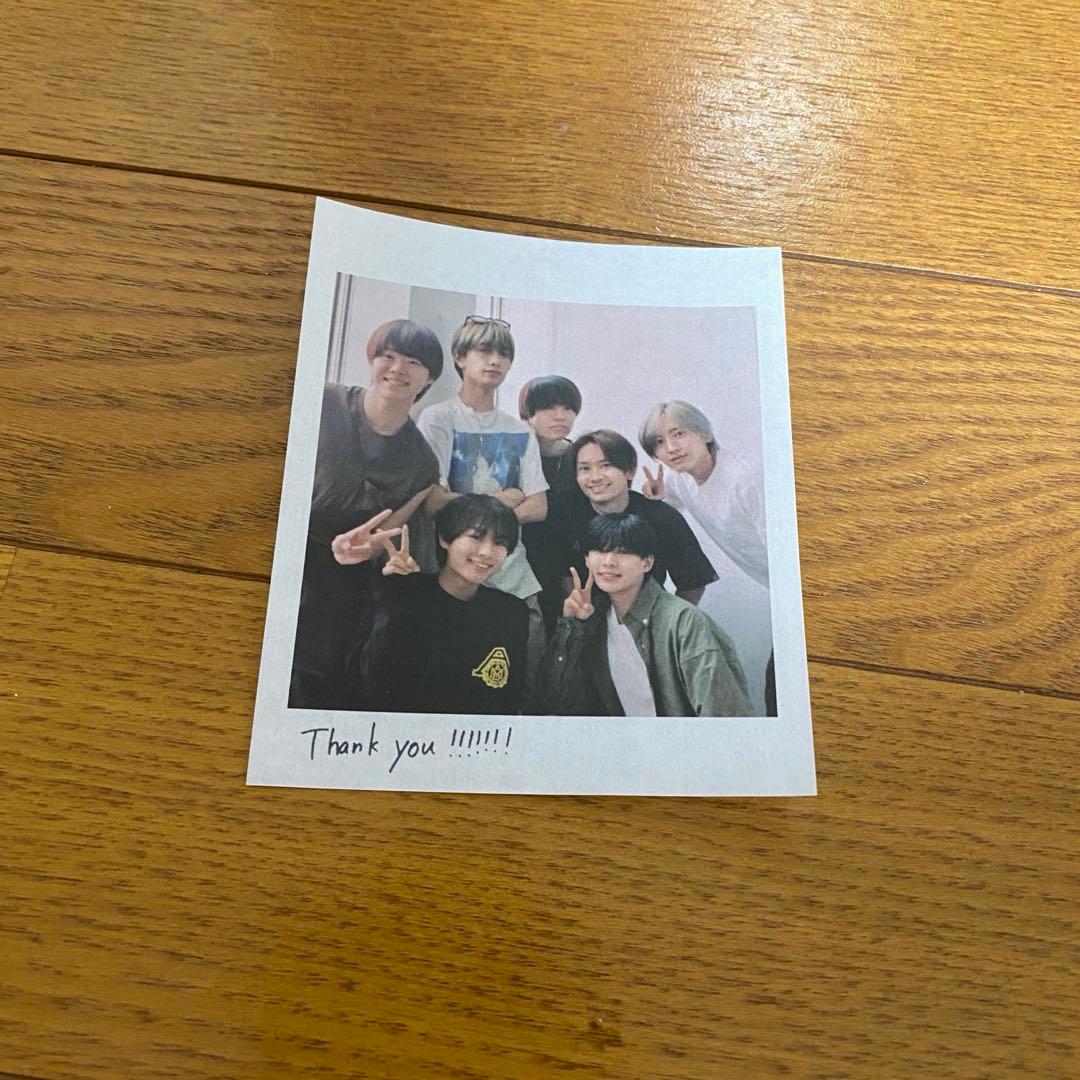 なにわ男子 VoyAGEドーム　銀テープ7本全色フル おまけチェキ写真とケース付