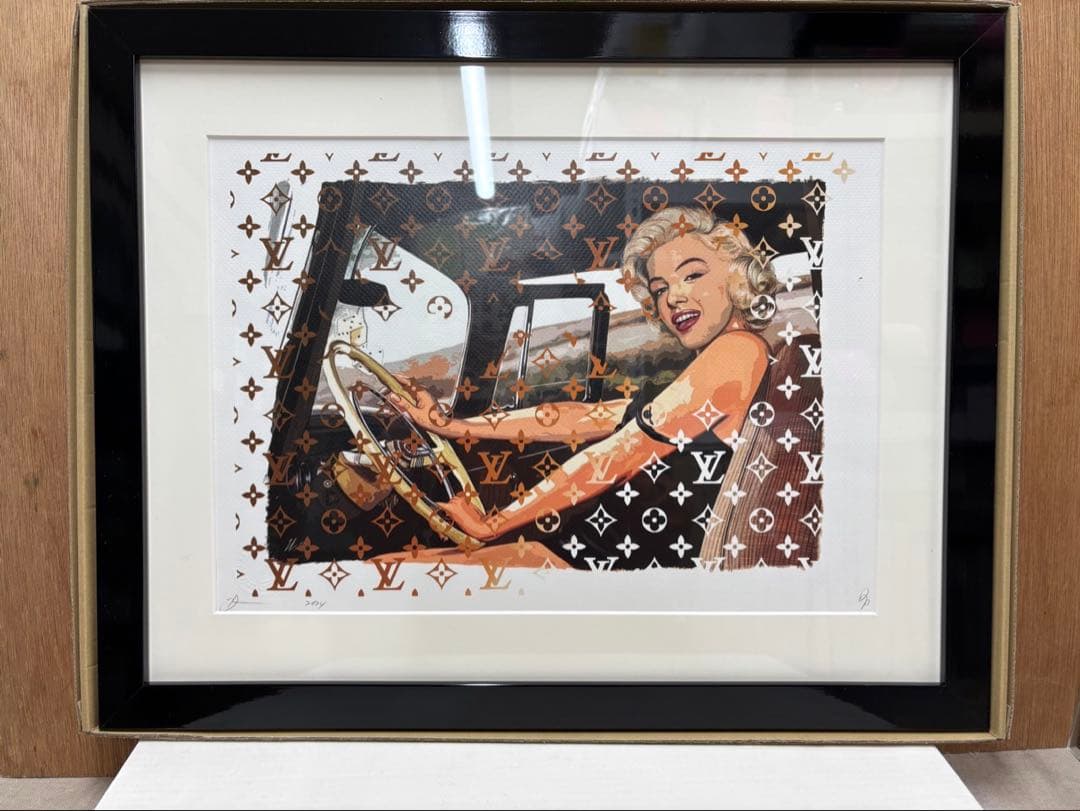 マリリンモンロー ヴィトンバンクシー 2024年 ポップアートポスター