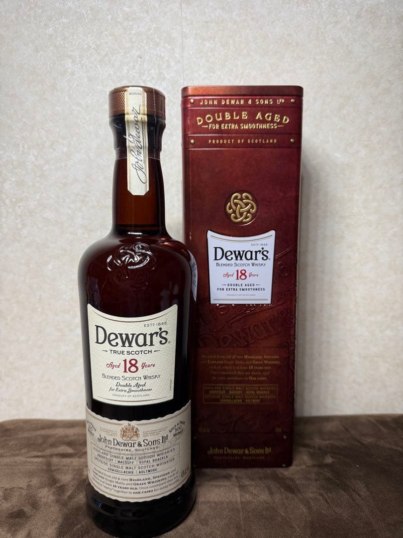 安価【新品、未開封】Dewar’s デュワーズ18年